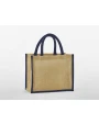 WESTFORDMILL NATURAL STARCHED JUTE MIDI TOTE Tote Bags personalisierbar