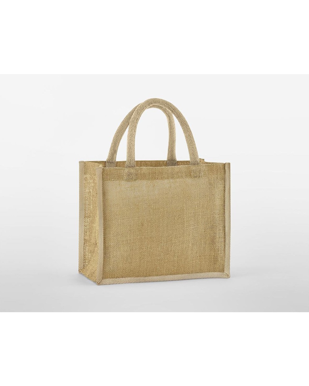 Tote bags WESTFORDMILL NATURAL STARCHED JUTE MIDI TOTE voor bedrukking &amp; borduring