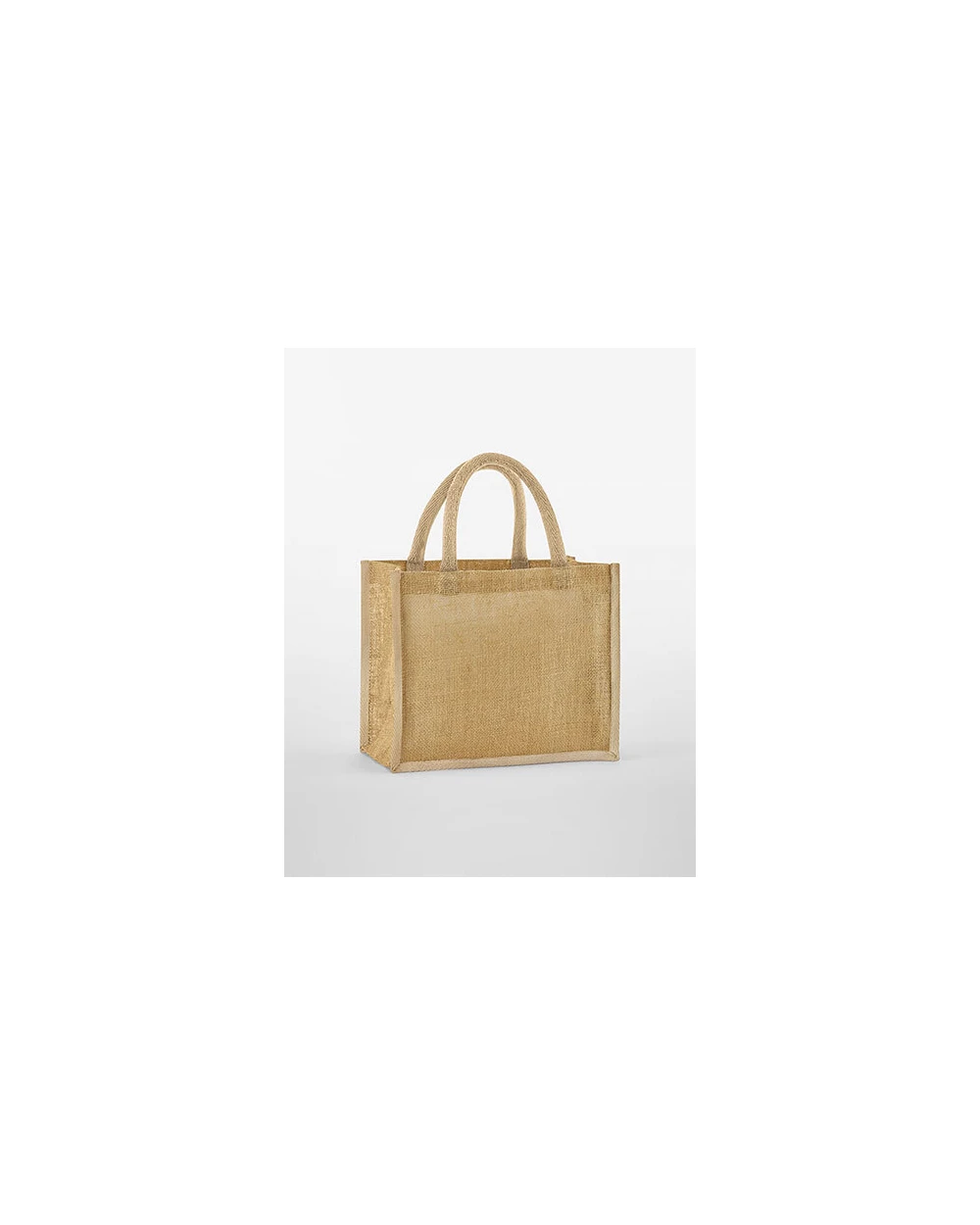 WESTFORDMILL NATURAL STARCHED JUTE MIDI TOTE Tote Bags personalisierbar