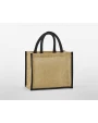 Tote bags WESTFORDMILL NATURAL STARCHED JUTE MIDI TOTE voor bedrukking &amp; borduring