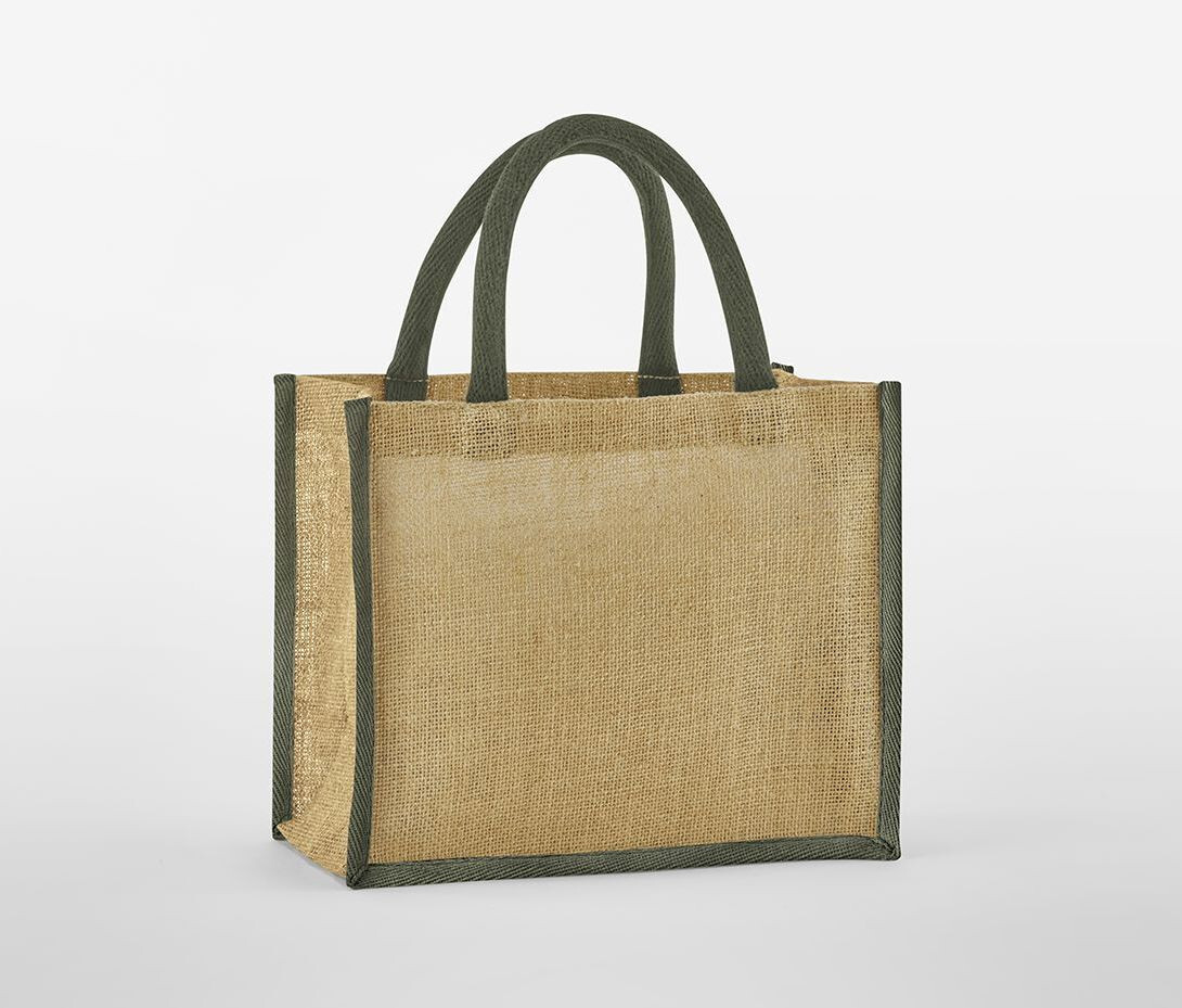 Tote bags personnalisable WESTFORDMILL NATURAL STARCHED JUTE MIDI TOTE