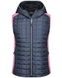 Jassen JAMES & NICHOLSON Ladies' Knitted Hybrid Vest voor bedrukking &amp; borduring