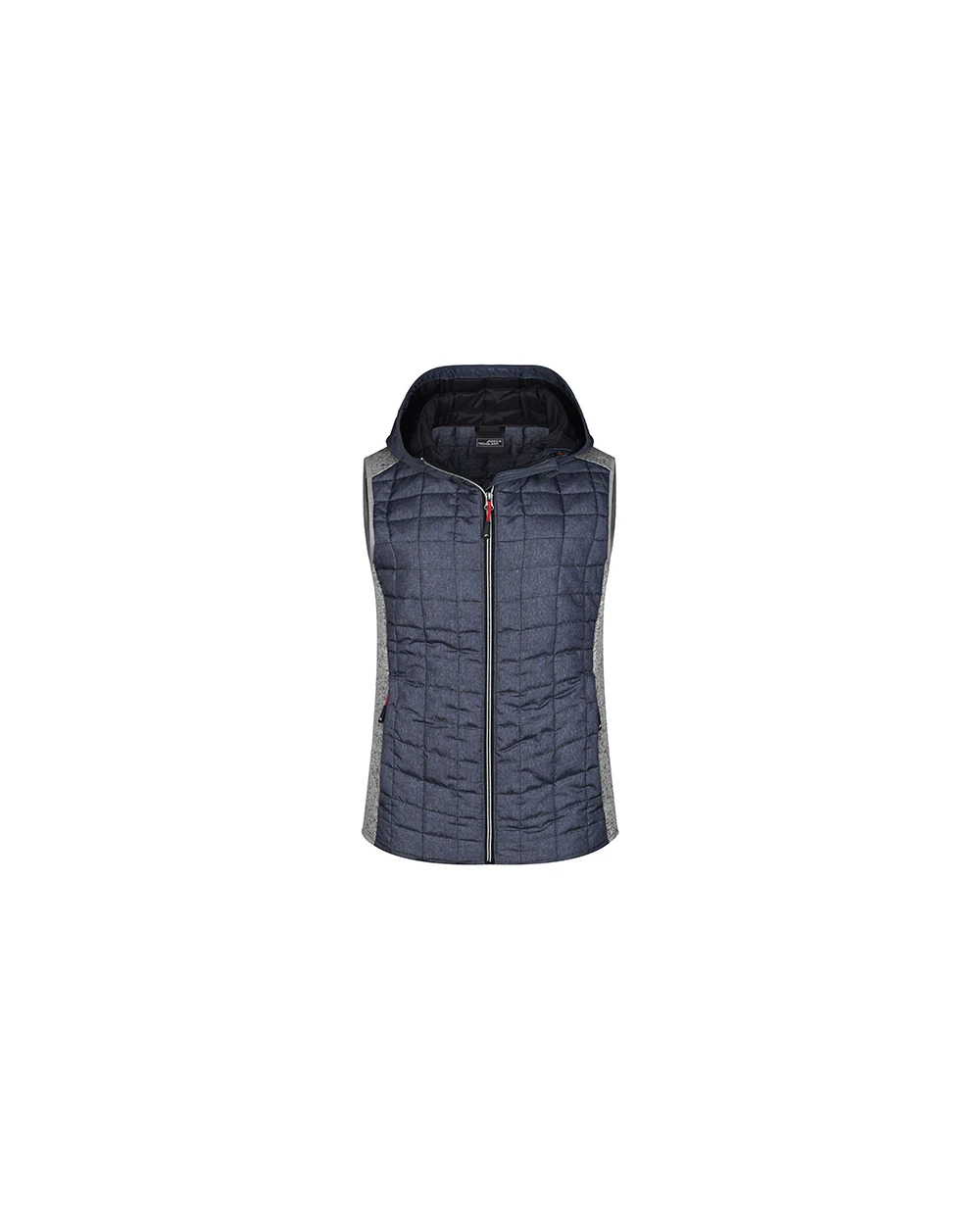 Jassen JAMES & NICHOLSON Ladies' Knitted Hybrid Vest voor bedrukking &amp; borduring