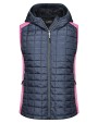 JAMES & NICHOLSON Ladies' Knitted Hybrid Vest Jacken personalisierbar
