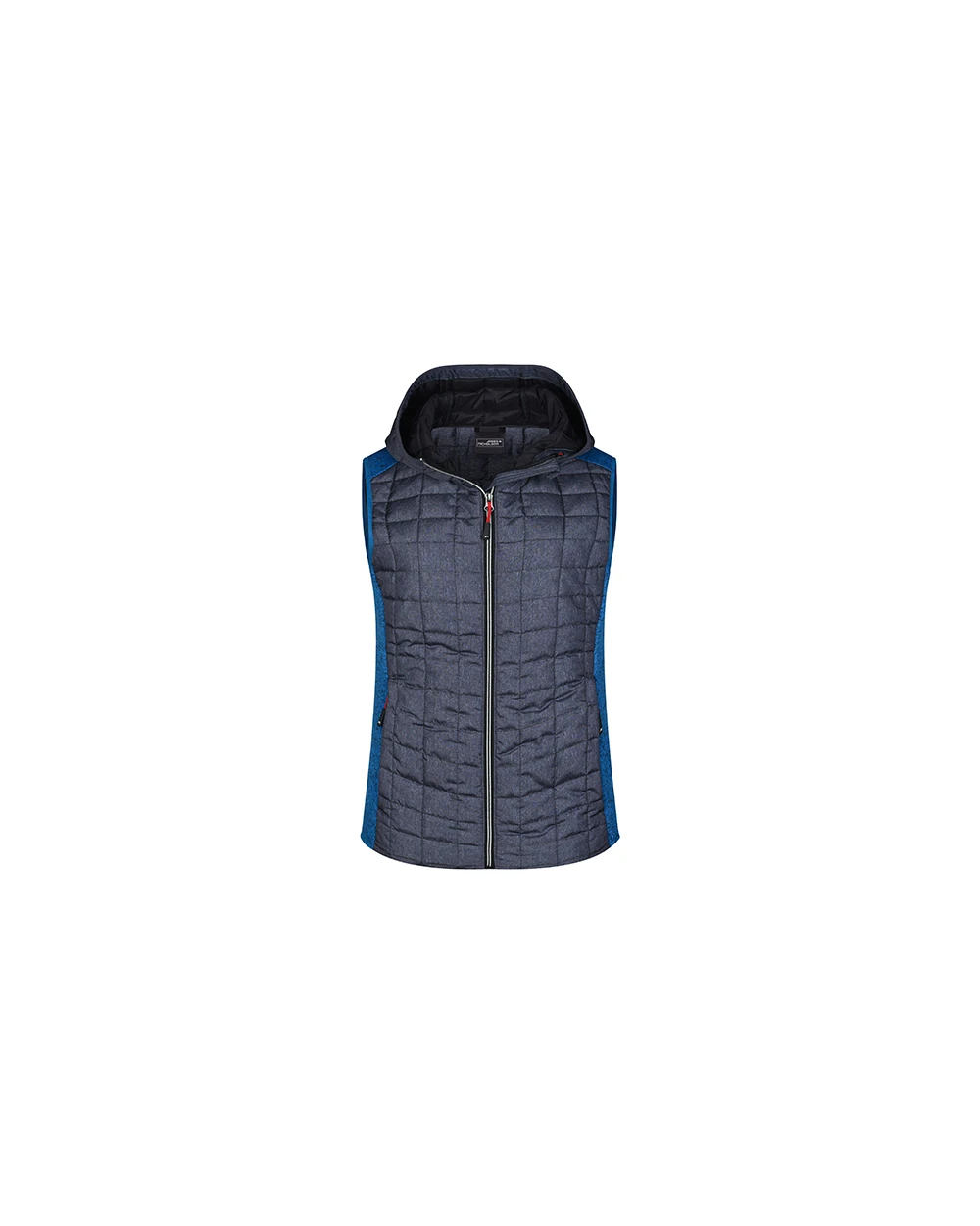 Jassen JAMES & NICHOLSON Ladies' Knitted Hybrid Vest voor bedrukking &amp; borduring