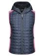 Jassen JAMES & NICHOLSON Ladies' Knitted Hybrid Vest voor bedrukking &amp; borduring