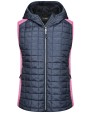 Jassen JAMES & NICHOLSON Ladies' Knitted Hybrid Vest voor bedrukking &amp; borduring