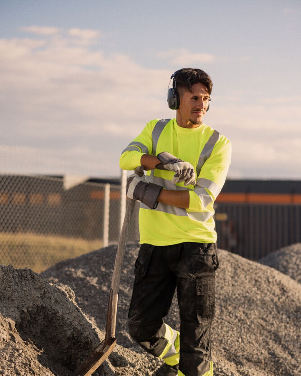 T-shirts JOBMAN 5593 Hi-Vis Long Sleeve T-shirt voor bedrukking &amp; borduring