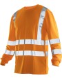 T-shirts JOBMAN 5593 Hi-Vis Long Sleeve T-shirt voor bedrukking &amp; borduring