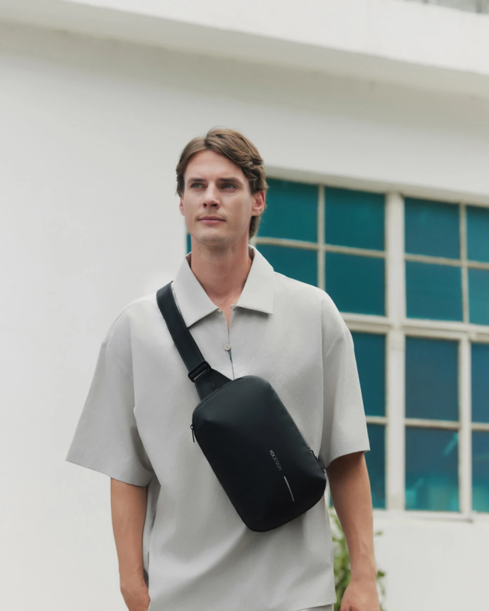 Tassen & Zakken 4DO Urban waterbestendige sling bag voor bedrukking &amp; borduring