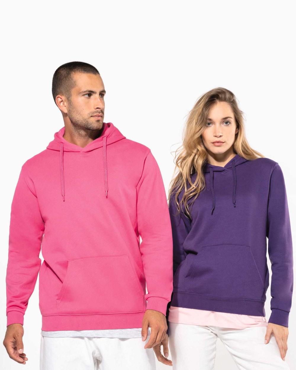 Sweaters & hoodies KARIBAN Eco damessweater met capuchon voor bedrukking &amp; borduring