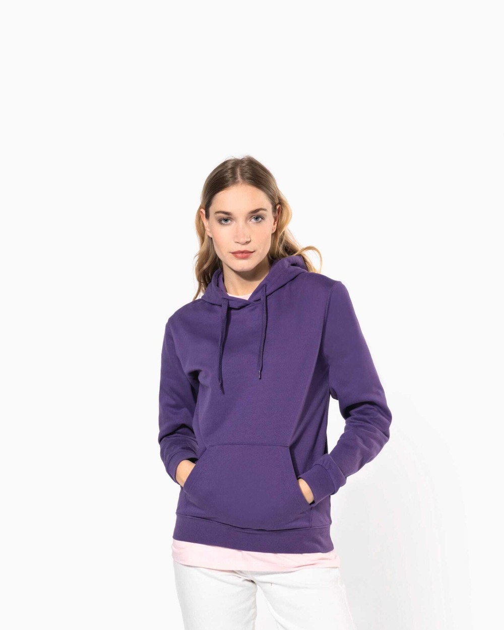 Sweaters & hoodies KARIBAN Eco damessweater met capuchon voor bedrukking &amp; borduring