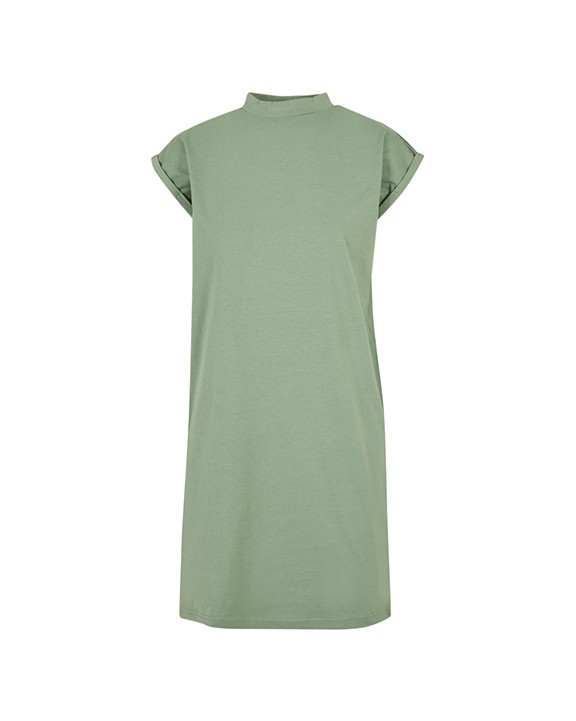 BUILD YOUR BRAND Ladies Turtle Extended Shoulder Dress Kleider personalisierbar