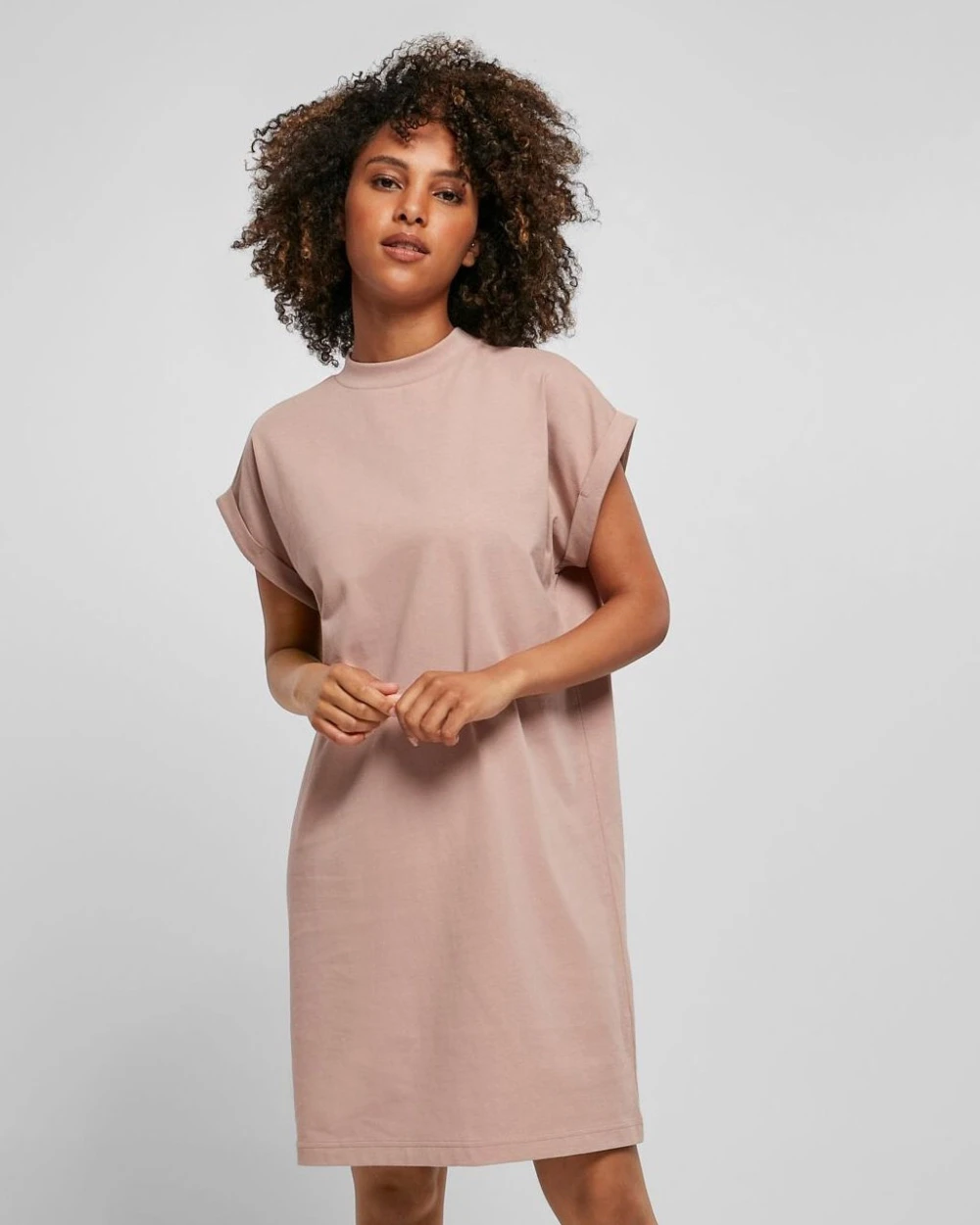 BUILD YOUR BRAND Ladies Turtle Extended Shoulder Dress Kleider personalisierbar