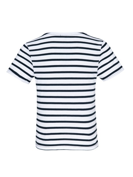 KARIBAN T-shirt rayé marin avec poche manches courtes enfant /api/colors/ca65086d-7892-42a6-b871-d99cb94664fc personnalisable