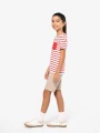 T-Shirts à personnaliser KARIBAN T-shirt rayé marin avec poche manches courtes enfant 