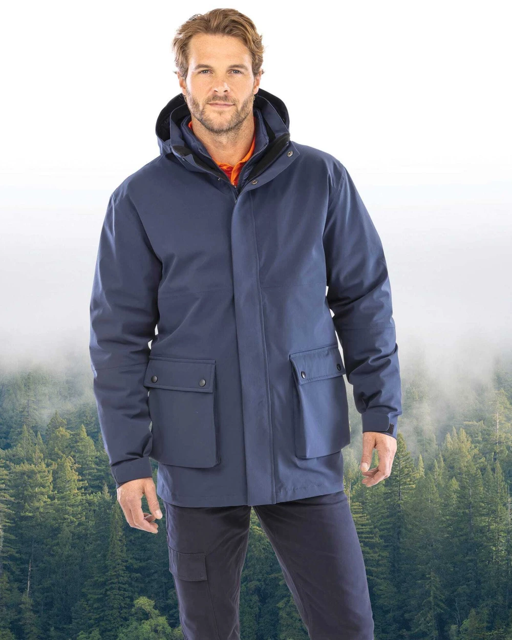 Vestes personnalisable RESULT Doudoune Ripstop recyclée 3 en 1