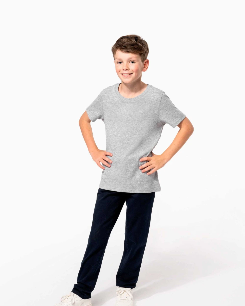 KARIBAN Kinder-T-Shirt mit Rundhalsausschnitt T-Shirts personalisierbar