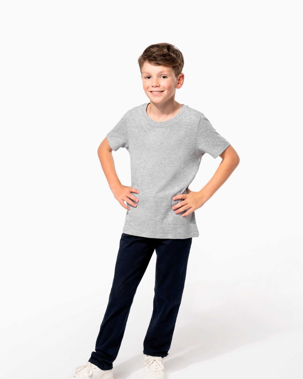 KARIBAN Kinder-T-Shirt mit Rundhalsausschnitt T-Shirts personalisierbar