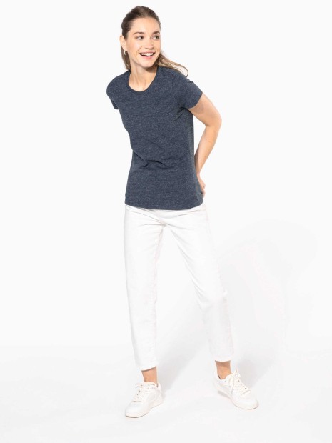 T-Shirts à personnaliser KARIBAN T-shirt vintage manches courtes femme 