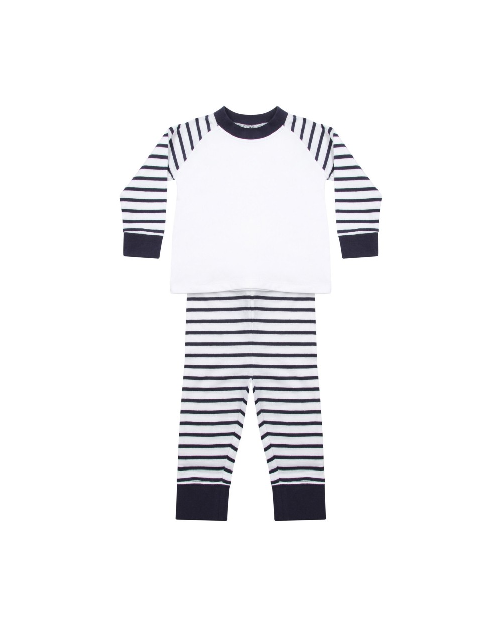 Baby artikelen LARKWOOD Gestreepte pyjama voor bedrukking &amp; borduring