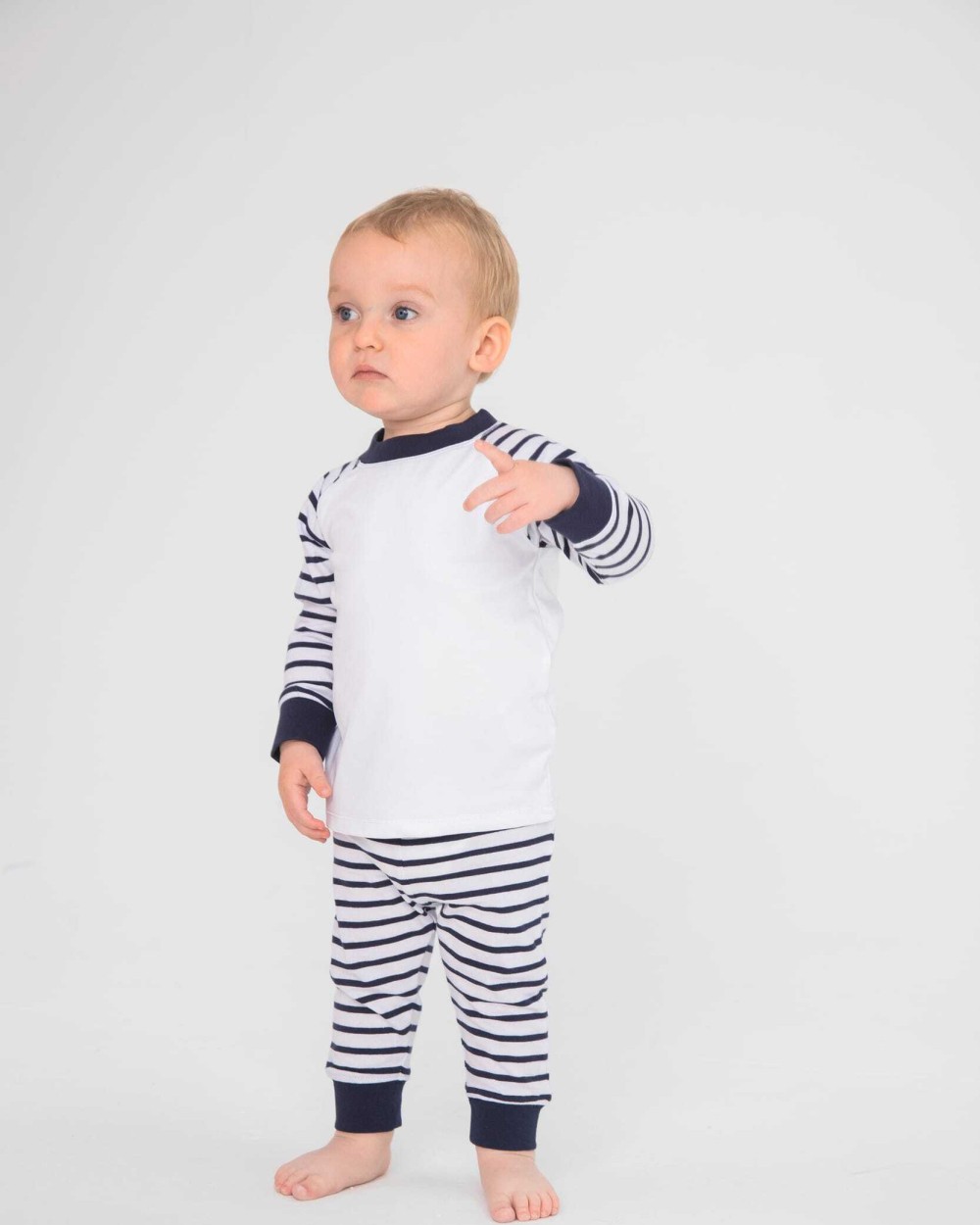 LARKWOOD Streifen-Pyjama Baby Artikeln personalisierbar
