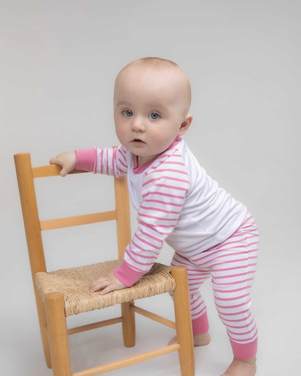 LARKWOOD Streifen-Pyjama Baby Artikeln personalisierbar