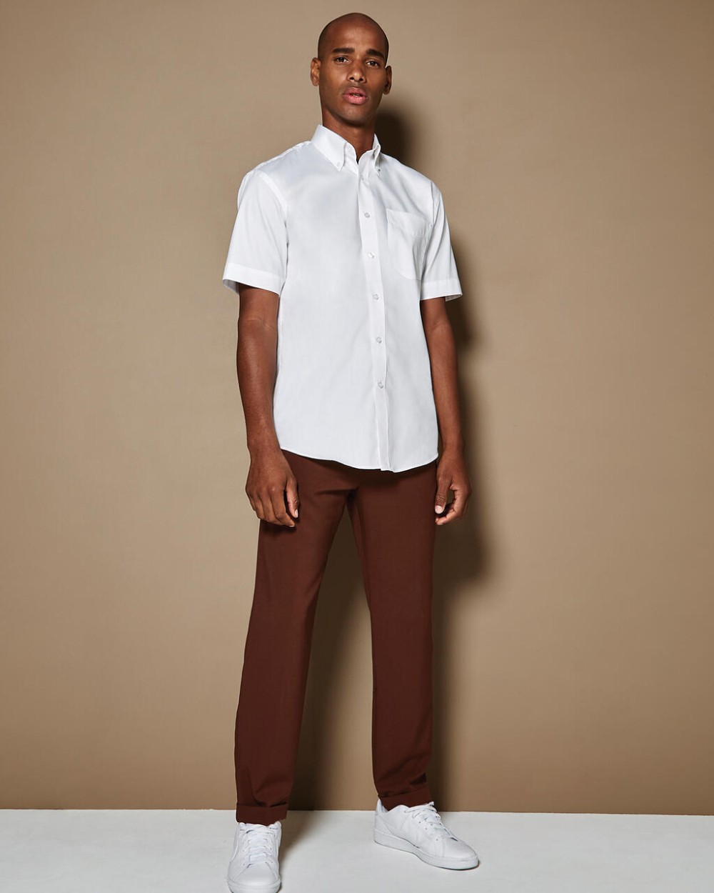 Hemden KUSTOM KIT Classic Fit Premium Oxford Shirt SSL voor bedrukking &amp; borduring