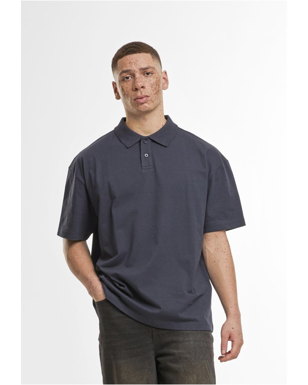 BUILD YOUR BRAND OVERSIZED POLO SHIRT Poloshirts personalisierbar