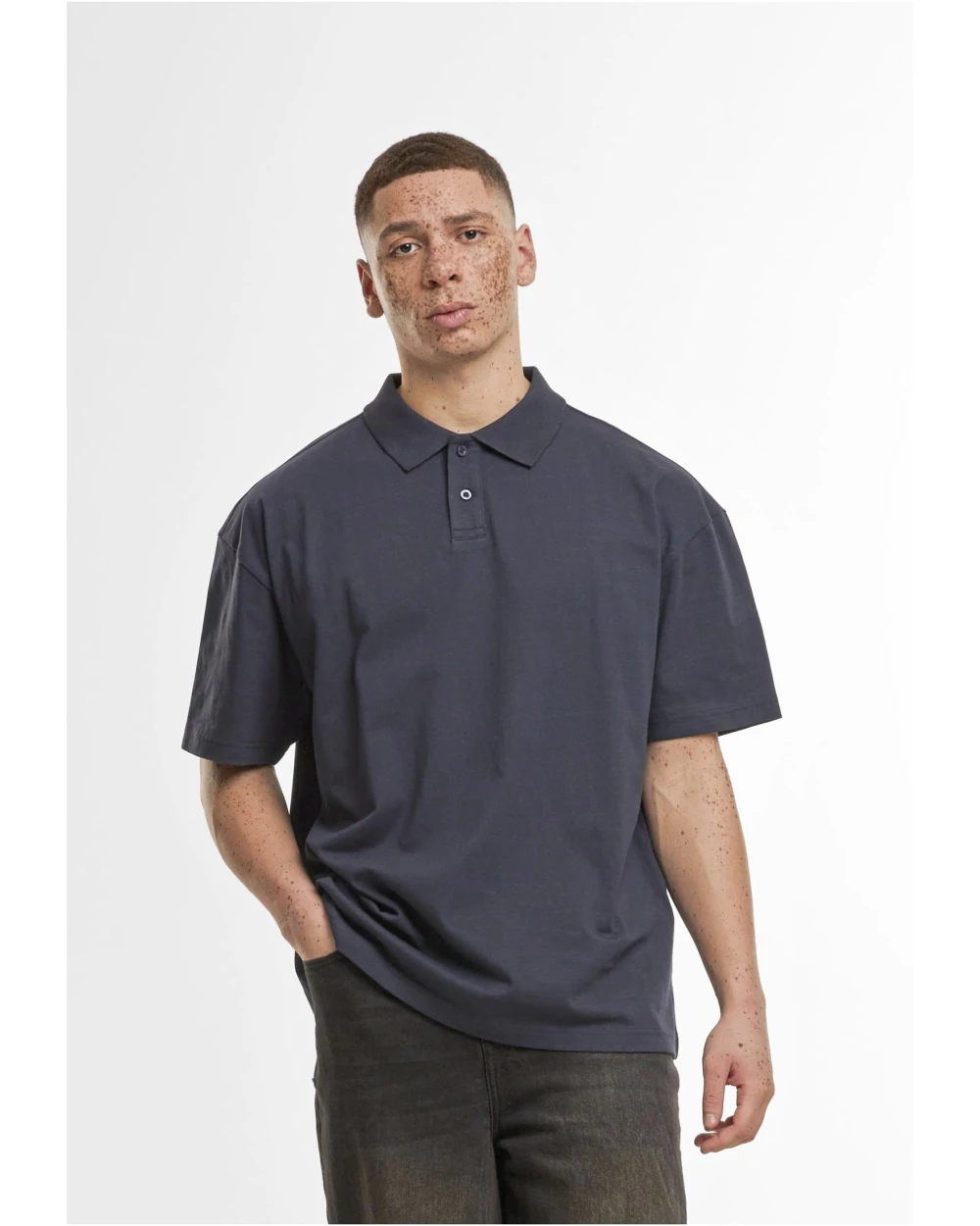 Polos personnalisable BUILD YOUR BRAND OVERSIZED POLO SHIRT