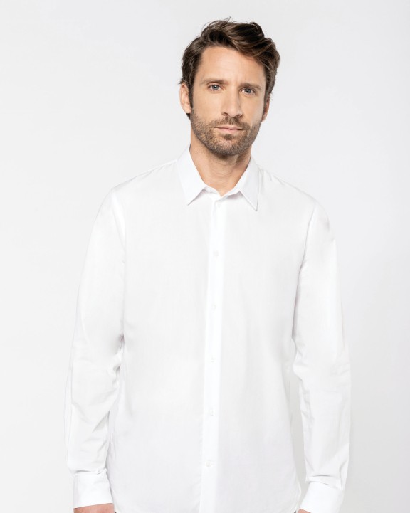 Chemises personnalisable KARIBAN Chemise popeline manches longues homme