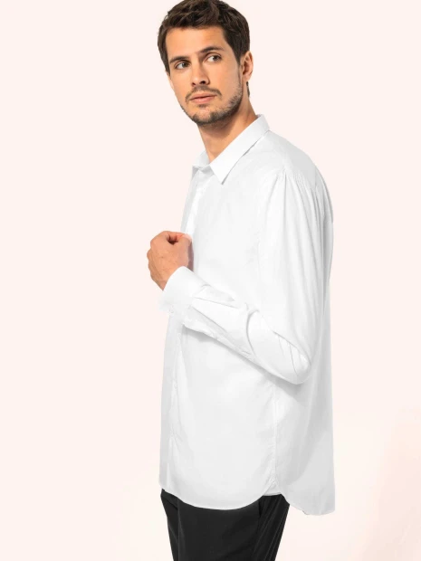 Chemises à personnaliser KARIBAN Chemise popeline manches longues homme 