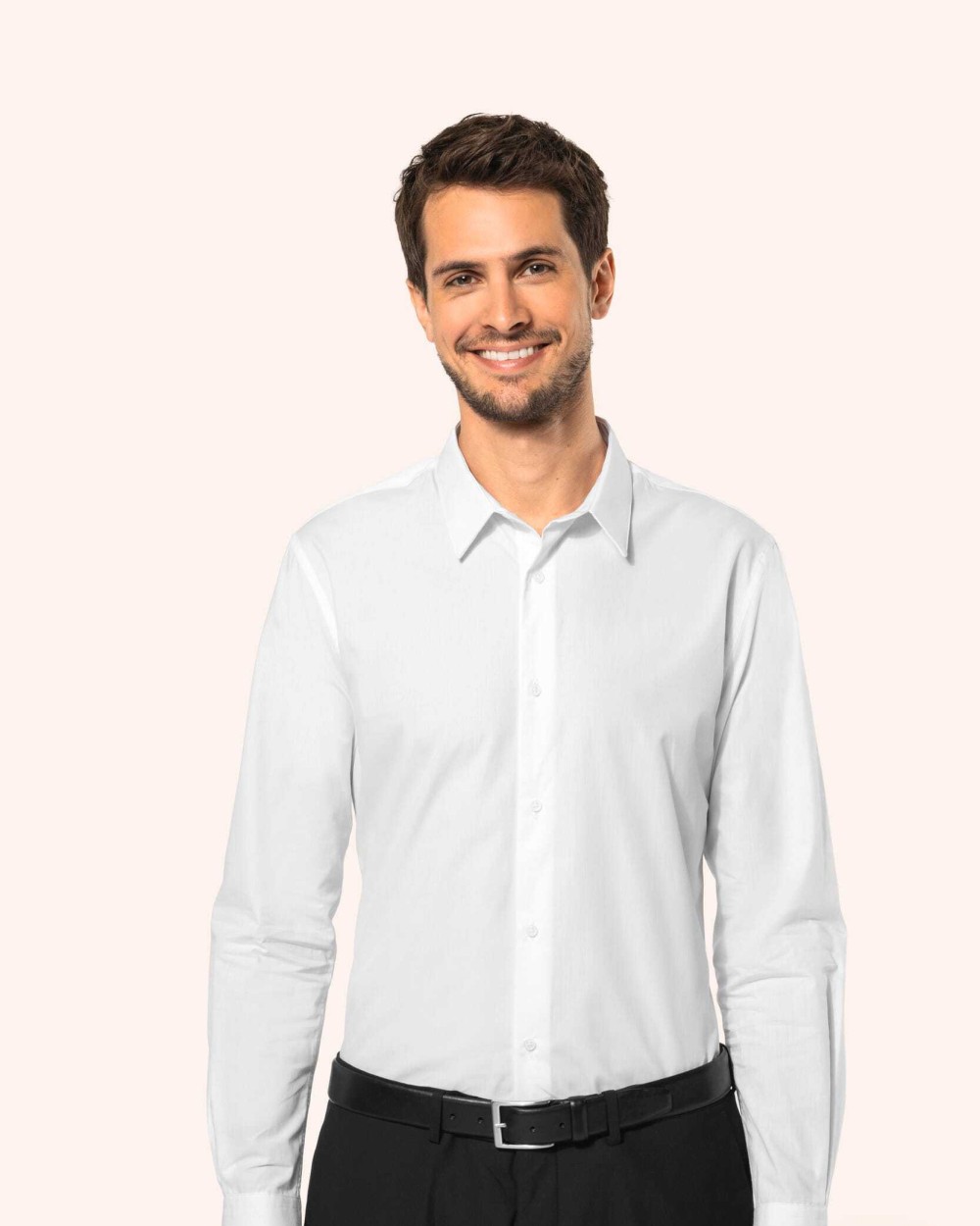 Chemises personnalisable KARIBAN Chemise popeline manches longues homme