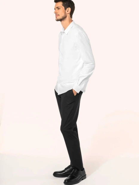 Chemises à personnaliser KARIBAN Chemise popeline manches longues homme 