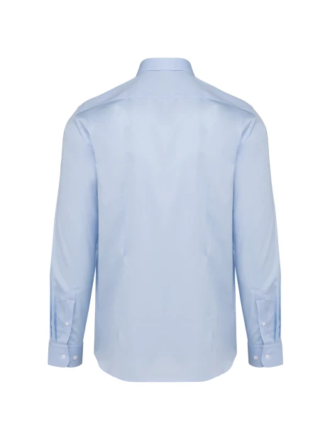 KARIBAN Chemise popeline manches longues homme /api/colors/d704d925-9826-4476-afb9-27ddb80c6164 personnalisable