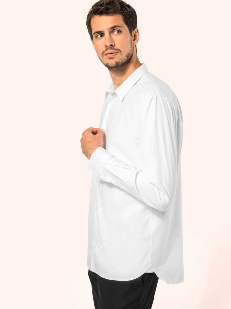 Chemises à personnaliser KARIBAN Chemise popeline manches longues homme 