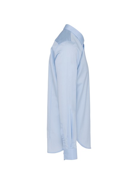 KARIBAN Chemise popeline manches longues homme /api/colors/d704d925-9826-4476-afb9-27ddb80c6164 personnalisable