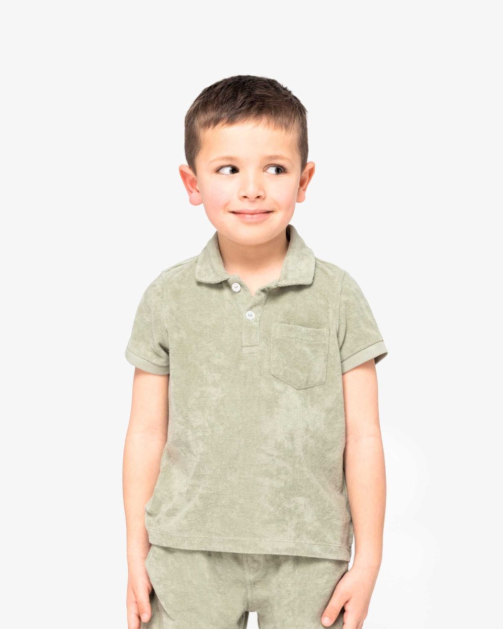 NATIVE SPIRIT Umweltfreundliches Polohemd aus Frottee für Kinder Poloshirts personalisierbar