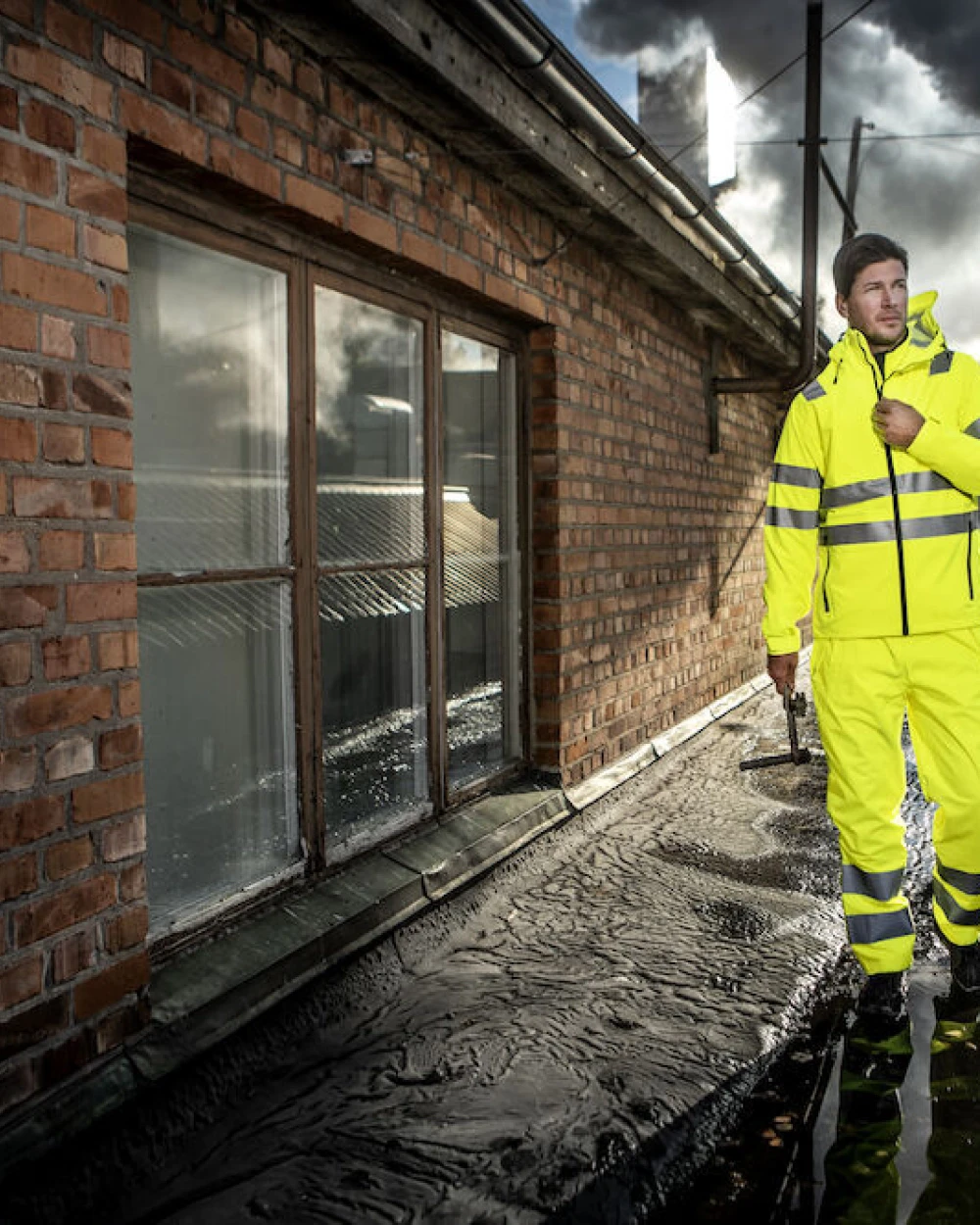 PROJOB 6550 REGENHOSE EN ISO 20471 KLASSE 2 Hosen personalisierbar