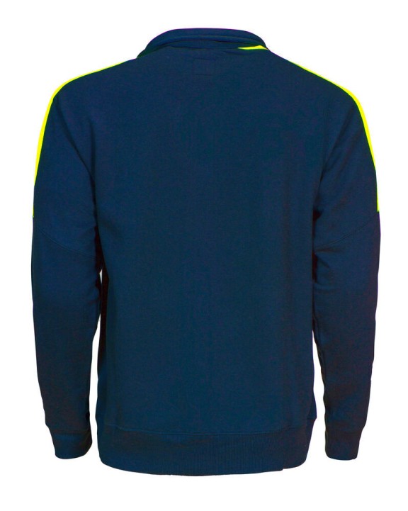 Sweaters & hoodies PROJOB 2123 SWEATER LANGE RITS MET FLUO INZETSTUKKEN voor bedrukking &amp; borduring