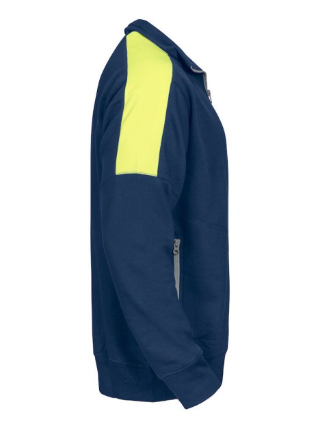 PROJOB 2123 SWEATSHIRT FULL ZIP BANDES FLUO /api/colors/88cba4a0-0ac1-4e82-af5d-b00e170011fe personnalisable