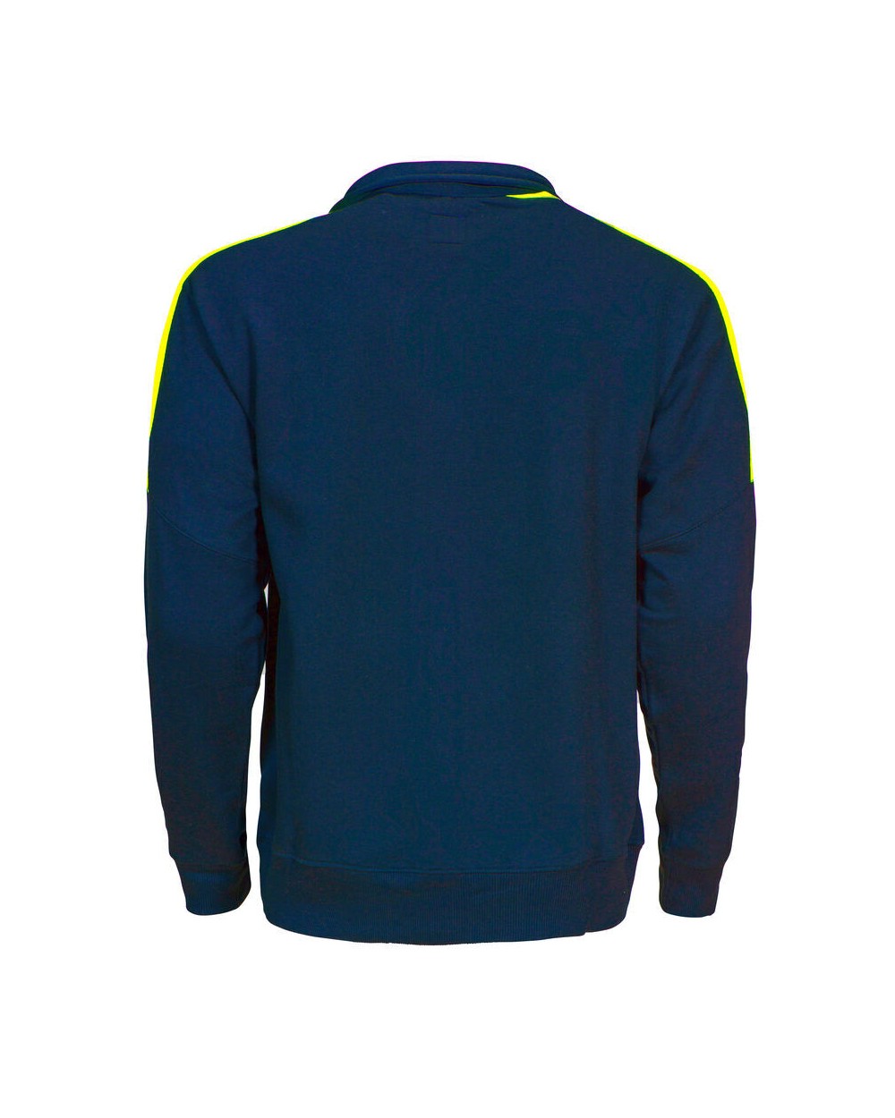 Sweaters & hoodies PROJOB 2123 SWEATER LANGE RITS MET FLUO INZETSTUKKEN voor bedrukking &amp; borduring