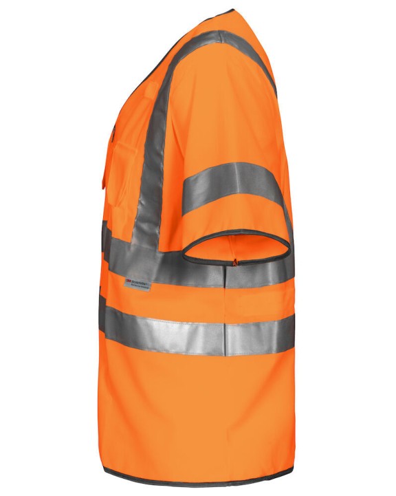 Gilets de sécurité personnalisable PROJOB 6707 GILET PRIO ZIPPE - EN ISO 20471 CLASSE 3
