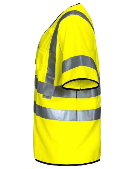 Gilets de sécurité personnalisable PROJOB 6707 GILET PRIO ZIPPE - EN ISO 20471 CLASSE 3