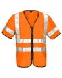 Gilets de sécurité personnalisable PROJOB 6707 GILET PRIO ZIPPE - EN ISO 20471 CLASSE 3