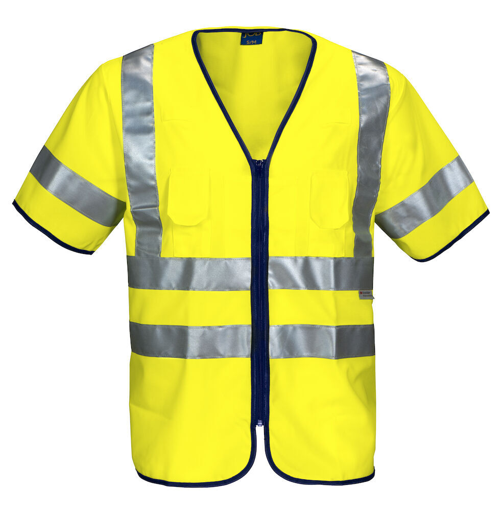 Gilets de sécurité personnalisable PROJOB 6707 GILET PRIO ZIPPE - EN ISO 20471 CLASSE 3
