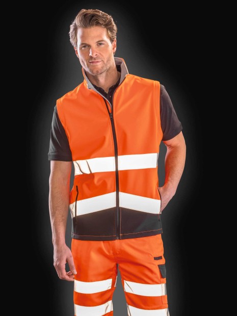 Softshells à personnaliser RESULT Gilet softshell High Viz 
