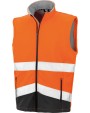 RESULT High-viz softshell jacket Softshells personalisierbar