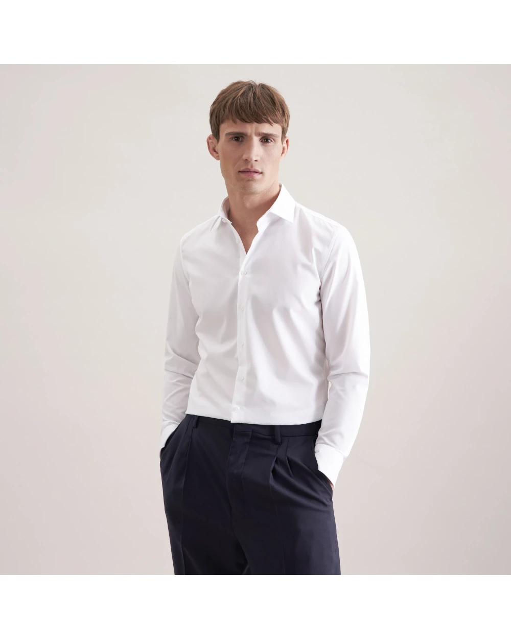 Hemden SEIDENSTICKER Men´s Shirt Shaped Fit Extra Longsleeve voor bedrukking &amp; borduring