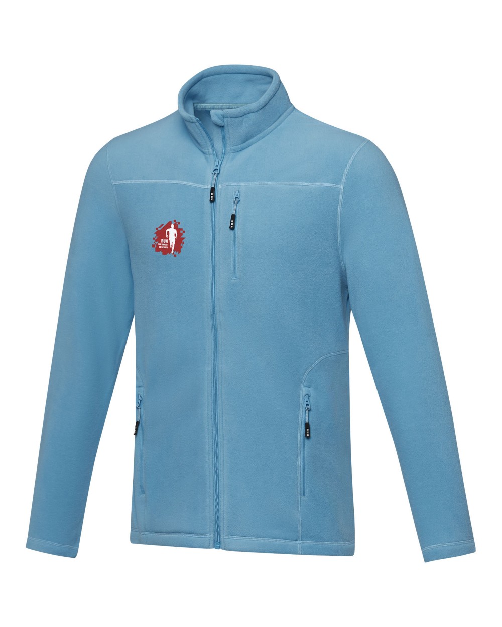 Jassen ELEVATE Amber GRS gerecycled heren fleece jas met volledige rits voor bedrukking &amp; borduring